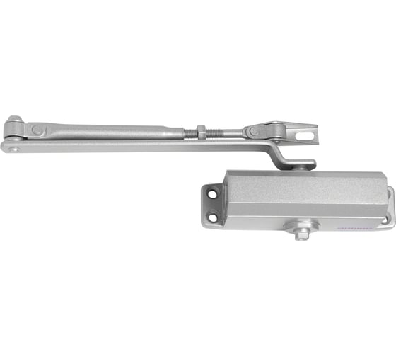 Изображение товара Доводчик дверной Аллюр COMFORT ДД 132/2-3 A-S до 80 кг, серебро RAL9006, морозостойкий 16587