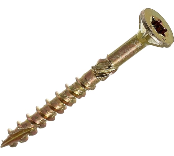 Изображение товара Саморез конструкционный самозенкующий Стройметиз 4,5x45 желт (уп. 12 шт), европодвес 2162454112