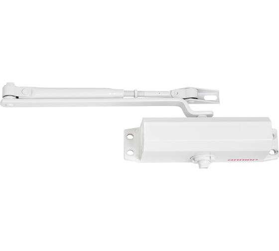 Изображение товара Доводчик дверной Аллюр COMFORT ДД 165/3-4 A-W до 100 кг, белый RAL9016, морозостойкий 16679