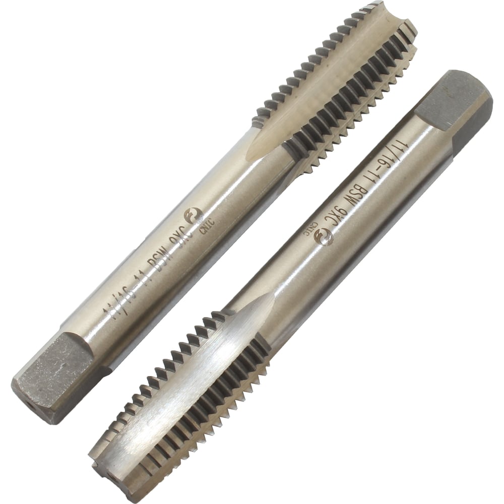 Изображение товара Метчик CNIC 11/16" BSW 55гр 9ХС дюймовый, ручной, к-т из 2-х шт. 11 ниток/дюйм 45946 Изображение товара Метчик CNIC 11/16" BSW 55гр 9ХС дюймовый, ручной, к-т из 2-х шт. 11 ниток/дюйм 45946