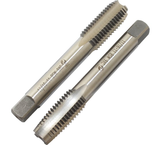 Изображение товара Метчик CNIC 11/16" BSW 55гр 9ХС дюймовый, ручной, к-т из 2-х шт. 11 ниток/дюйм 45946