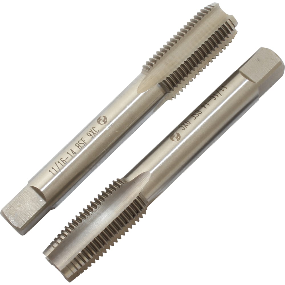 Изображение товара Метчик CNIC 11/16 BSF 55гр 9ХС дюймовый ручной к-т из 2 шт Изображение товара Метчик CNIC 11/16 BSF 55гр 9ХС дюймовый ручной к-т из 2 шт