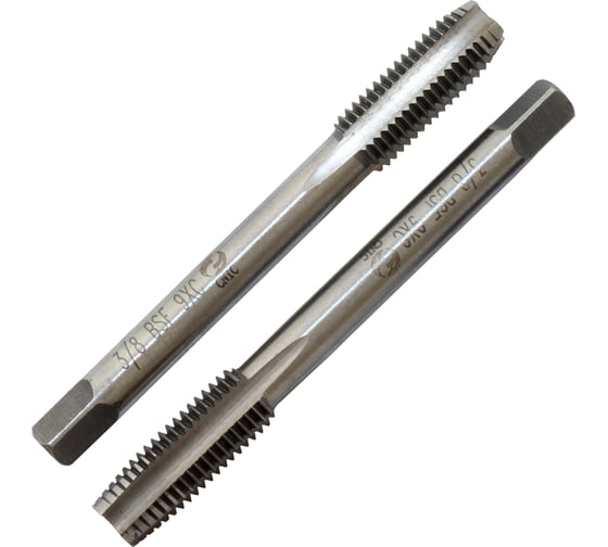 Изображение товара Метчик CNIC 3/8" BSF 55гр 9ХС дюймовый, ручной, к-т из 2-х шт. 20 ниток/дюйм 45929