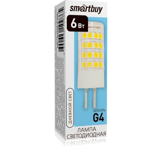 Изображение товара Светодиодная (LED) лампа Smartbuy -G4220-6W/4000/G4220 SBL-G4220-6-40K