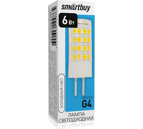 Изображение товара Светодиодная (LED) лампа Smartbuy -G4220-6W/6000/G4220 SBL-G4220-6-60K
