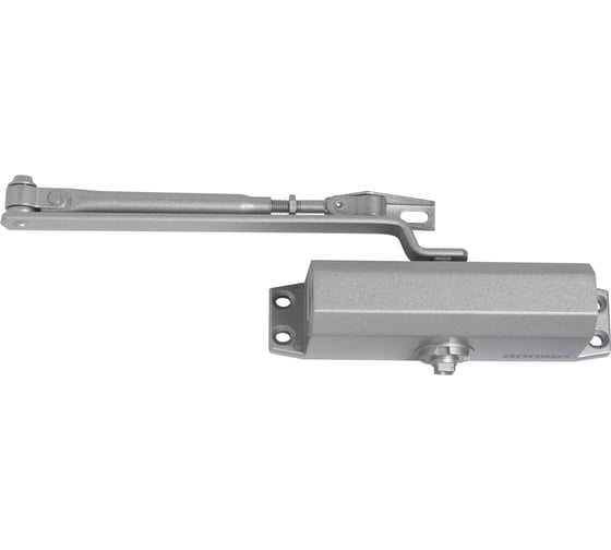 Изображение товара Доводчик дверной Аллюр COMFORT ДД 168/3-5 A-S до 120 кг, серебро RAL9006, морозостойкий 16680