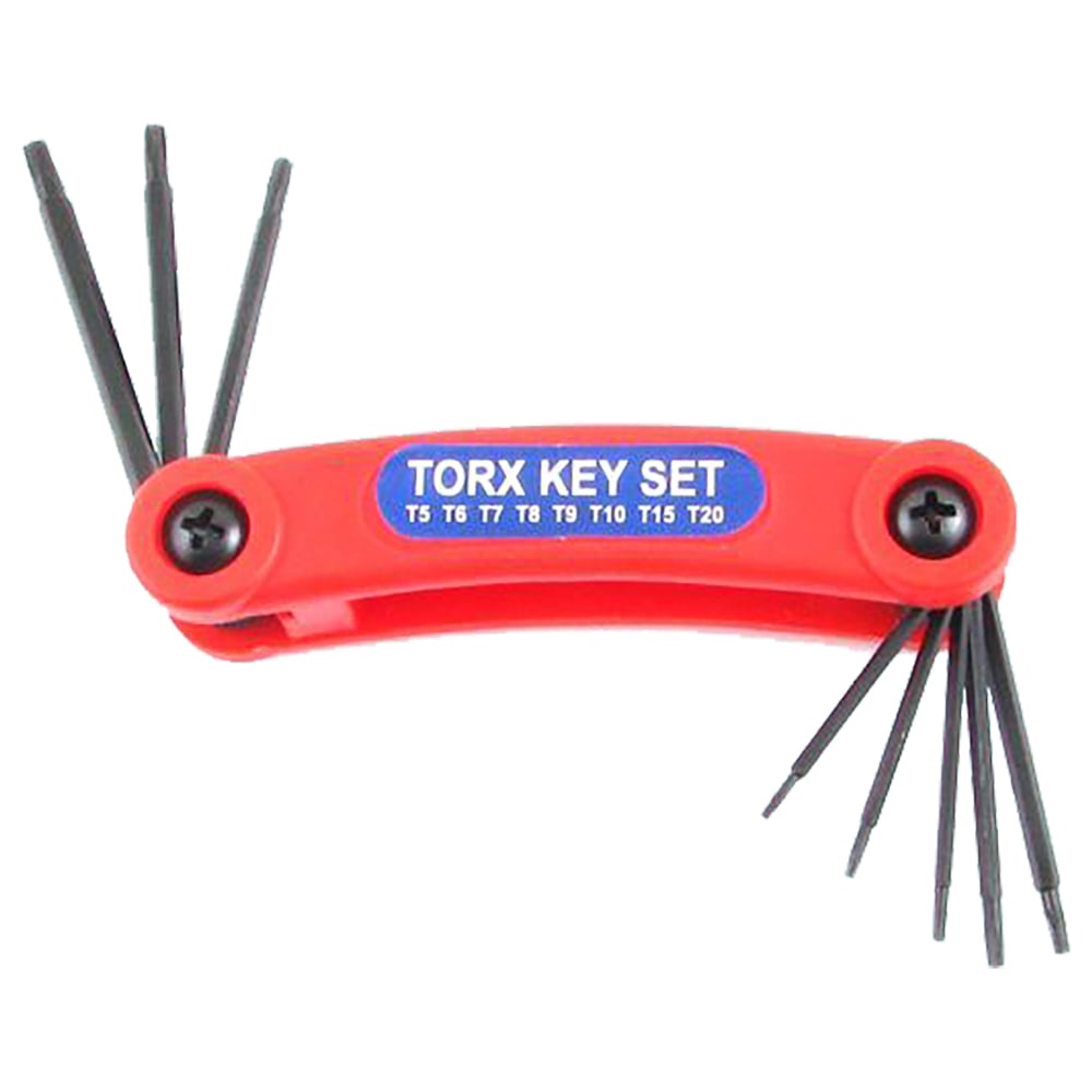 Изображение товара Набор шестигранных ключей TORX CNIC 2215 T5 T20 8 шт в пластиковом корпусе