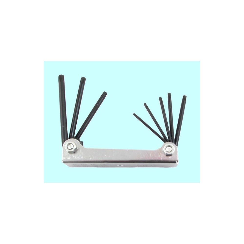 Изображение товара Набор шестигранных ключей TORX CNIC 2210 T9 T40 из CrV в металлическом корпусе