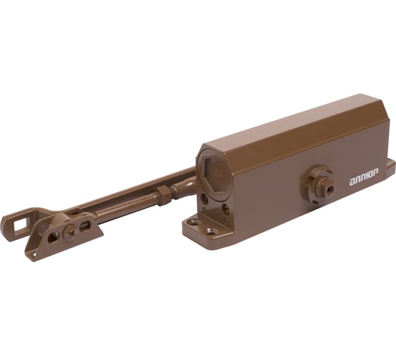 Изображение товара Доводчик дверной Аллюр COMFORT ДД 188/3-5 A-C до 130 кг, коричневый RAL8024, морозостойкий 16686