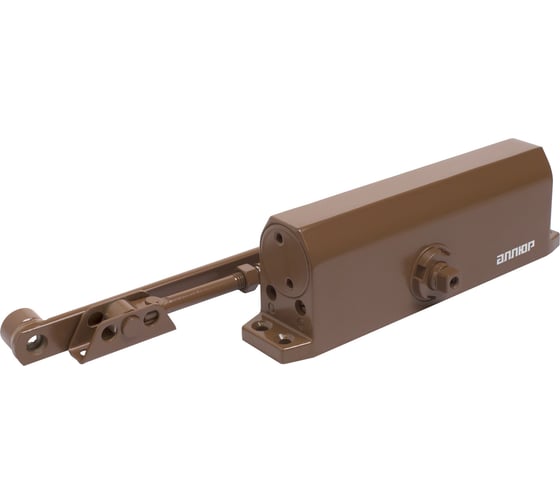 Изображение товара Доводчик дверной Аллюр COMFORT ДД 208/4-6 A-C до 140 кг, коричневый RAL8024, морозостойкий 16688