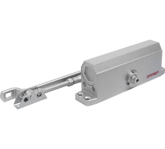 Изображение товара Доводчик дверной Аллюр COMFORT ДД 229/5-7 A-S до 150 кг, серебро RAL9006, морозостойкий 16689