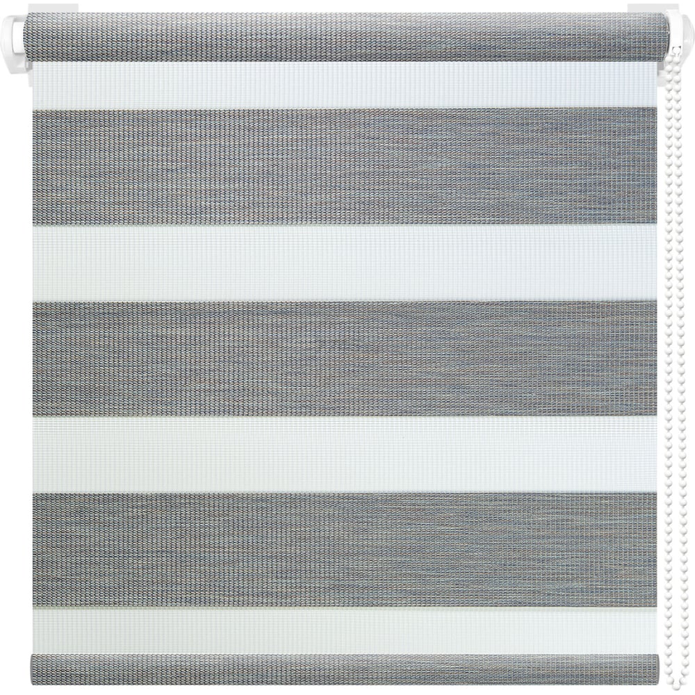 Изображение товара Рулонная штора ООО АС Март Вудэн 014.05 серого цвета, монтаж без сверления, 670x1600 мм