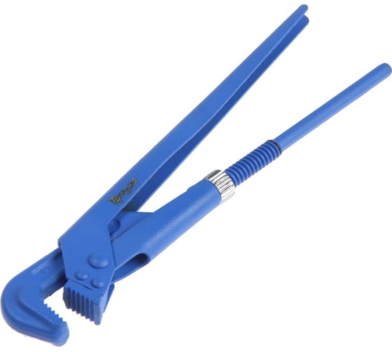 Изображение товара Трубный ключ ТУНДРА рычажный плоский зажим 90, раскрытие до 35 мм, №1, 1" 1187504