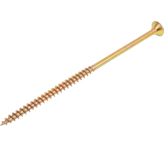 Изображение товара Саморез универсальный МЕТАЛЛСЕРВИС 6x130 мм, желтый цинк, 2 шт. МС 1271127