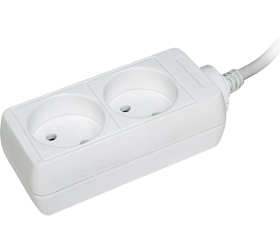 Изображение товара Удлинитель IEK У2, 2 места, 2Р/3 метра, 2х0.75мм2, 10А/250 WYP10-06-02-03-N