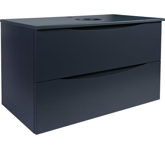 Изображение товара Подвесная тумба BOND Cube 80см со столешницей серая матовая, без раковины T07807