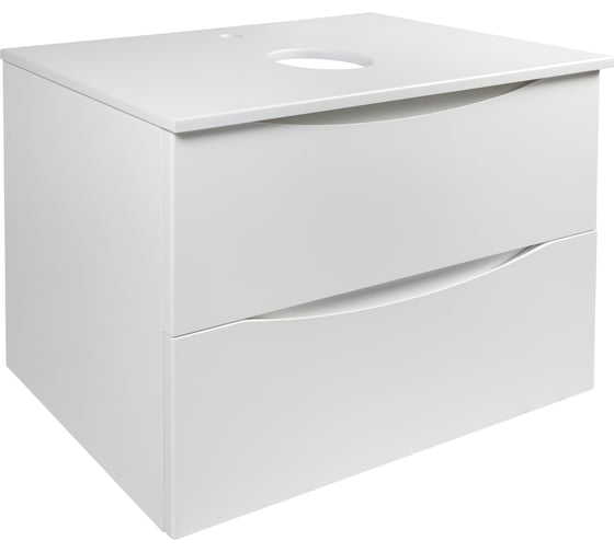 Изображение товара Подвесная тумба BOND Cube 80см со столешницей белая матовая, без раковины T05805