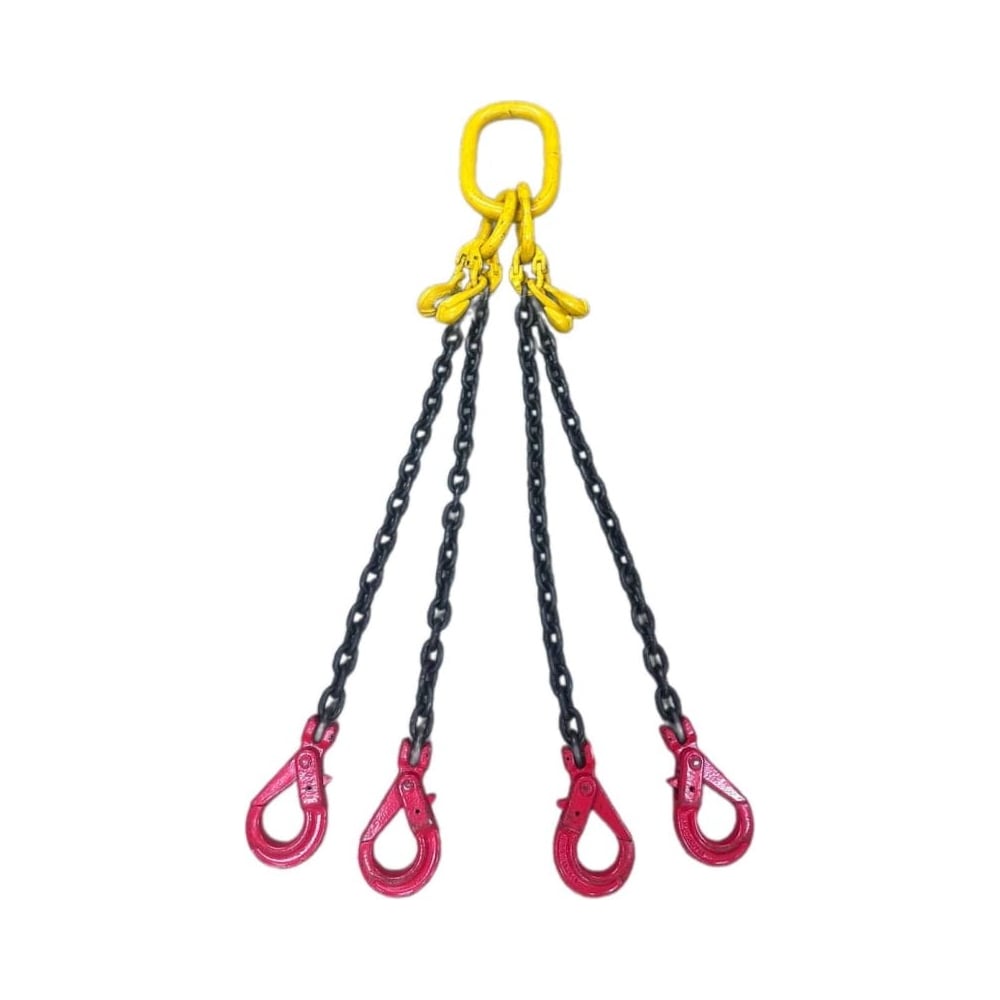 Изображение товара Строп цепной четырехветвевой GPR 4СЦ 17 т, 6 м с самозакрывающимися крюками