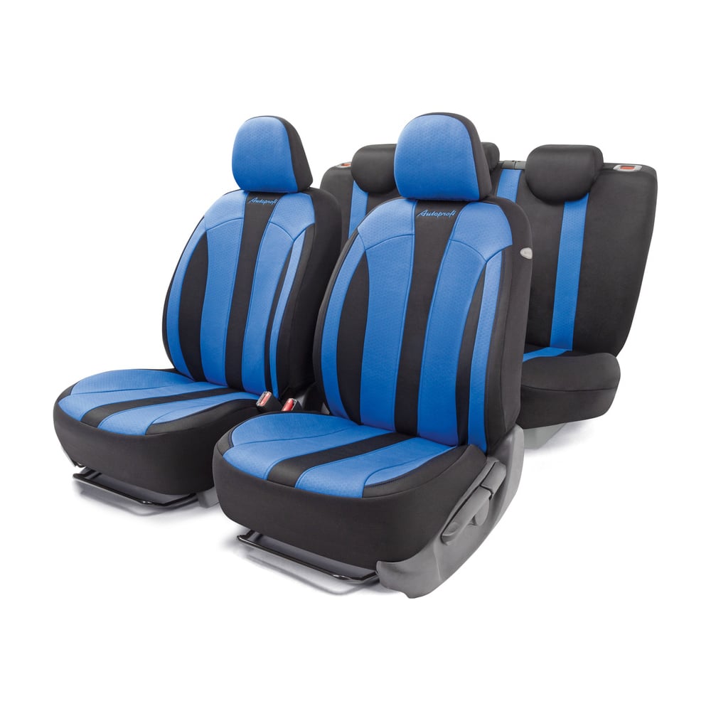 Авточехлы AUTOPROFI авточехлы универсальные 9 предметов черные синяя нить м5 classic series