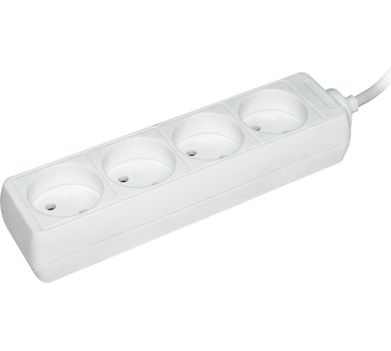 Изображение товара Удлинитель IEK У4, 4 места, 2Р/5 метров, 2х0.75мм2, 10А/250 WYP10-06-04-05-N