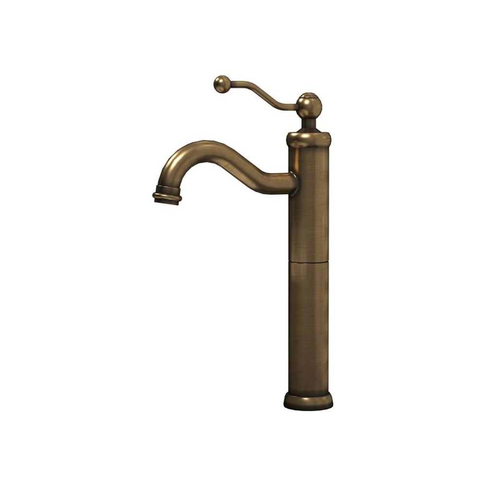 Изображение товара Высокий бронзовый смеситель Paini Duomo для раковины однорычажный винтаж