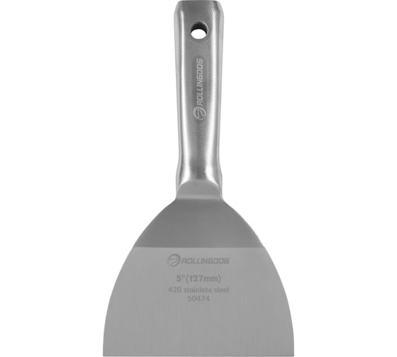 Изображение товара Малярный строительный шпатель Rollingdog Beauceron 127 мм, цельная конструкция из нержавеющей стали, 50474