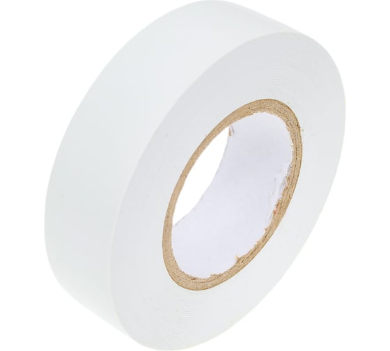 Изображение товара Изолента General Lighting Systems ПВХ GIT-15-19-20-W 0,15х19мм, 20м, белая 1/10/200 475029