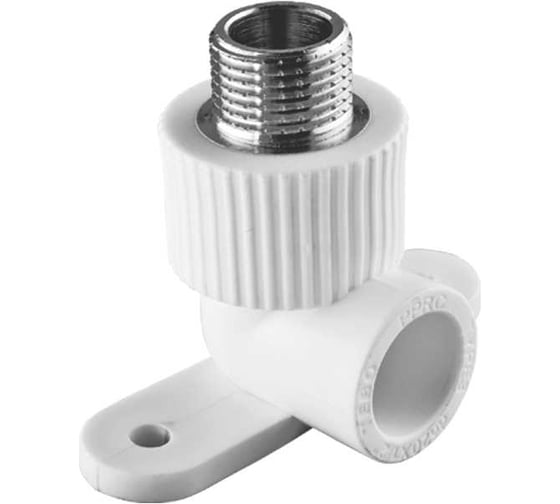 Изображение товара Комбинированный угольник TEBO PPR 25x1/2" НР с креплением 030030904