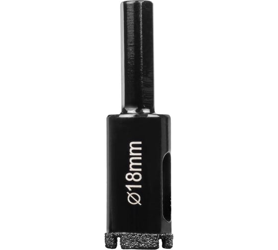 Изображение товара Коронка алмазная по плитке и керамограниту CERAMIC, 18 мм DLT 0668