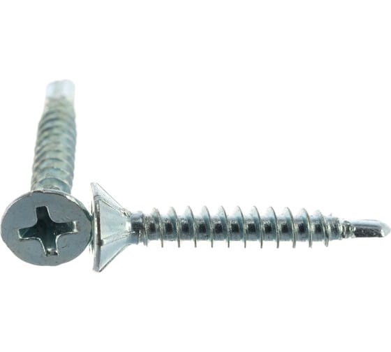 Изображение товара Оконный саморез Госкреп белые, сверло, 3.9х25 мм, 40 шт. 1-0021750