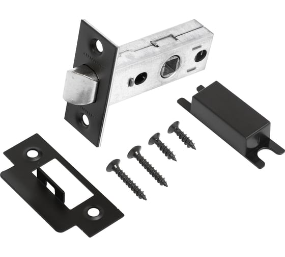 Изображение товара Защёлка Аллюр АРТ L45-8 BL матовый черный B2B пакет, планка 25 мм 16546