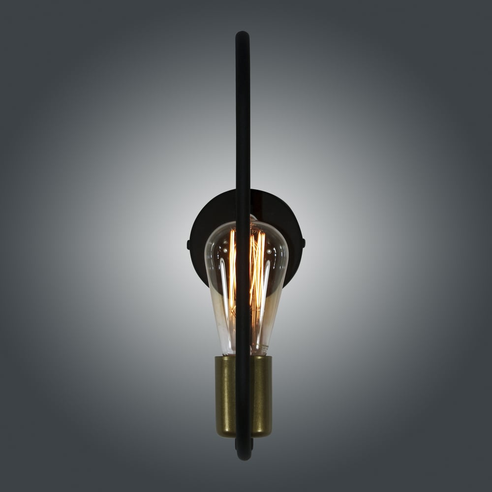 Изображение товара Настенный светильник ЭЛЕТЕХ Солей 511 черный с золотом для современного интерьера