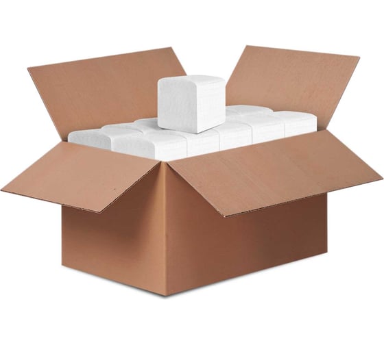 Изображение товара Туалетная бумага в листах Бумага Сити 2 слоя, 250 листов, белая, целлюлоза, 40 шт БС-2-ЛТБ (40 шт/кор)М