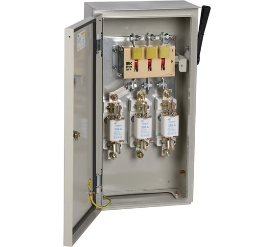 Изображение товара Ящик с рубильником и предохранителями IEK ЯРП-250А 74 У1 IP54 YARP-250-74-54