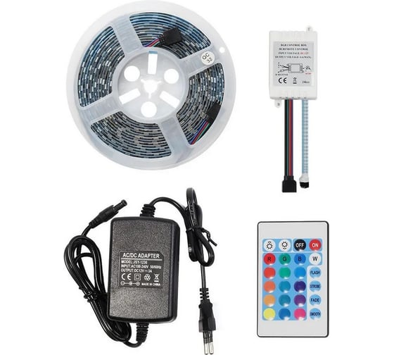 Изображение товара Комплект LED ленты Smartbuy SMD 5050/60 -IP65- 9W/RGB 5 м. SBL-IP65-9-RGB-KIT
