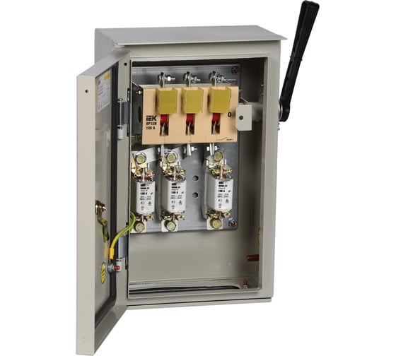 Изображение товара Ящик с рубильником и предохранителями IEK ЯРП-100А 74, У1, IP54 YARP-100-74-54