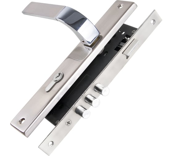 Изображение товара Врезной цилиндровый замок PUNTO KIT P90 4585/3 ORION SN/CP матовый никель/хром 41715