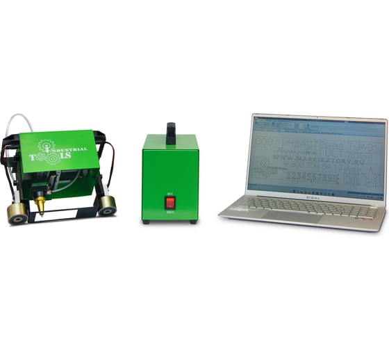 Изображение товара Маркиратор ручной портативный ударно-точечный без контроллера Индастриал Тулз МРП-8025USB 80x25 мм U00014