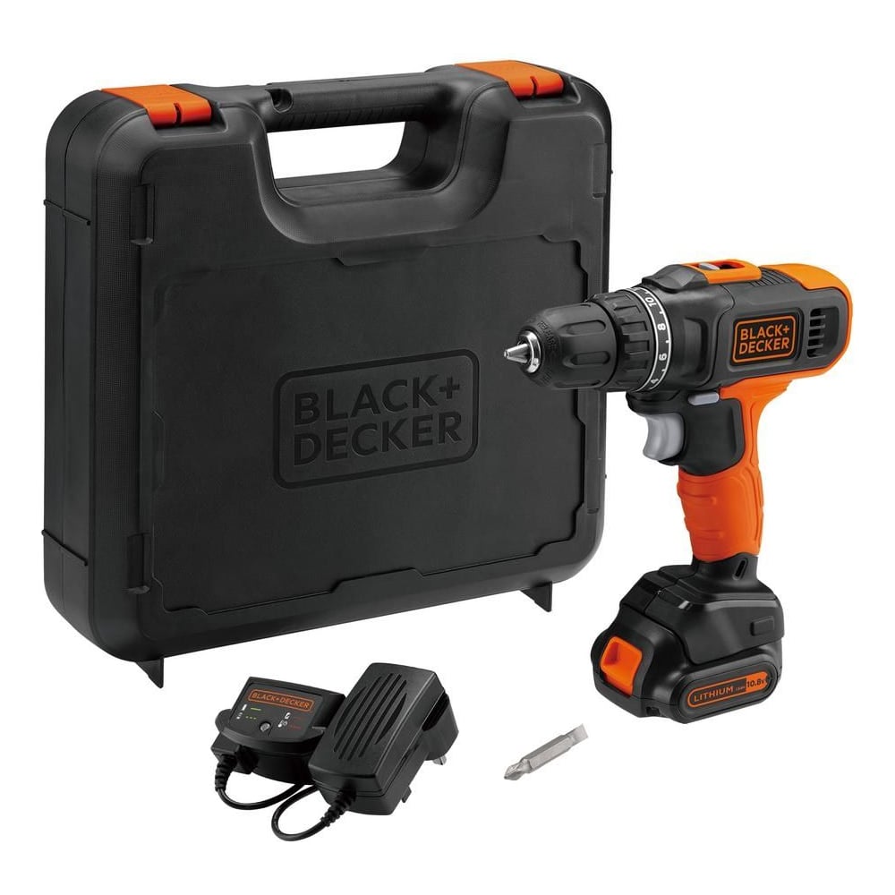 фото Компактная аккумуляторная дрель-шуруповерт black&decker bcd7122ck-ru