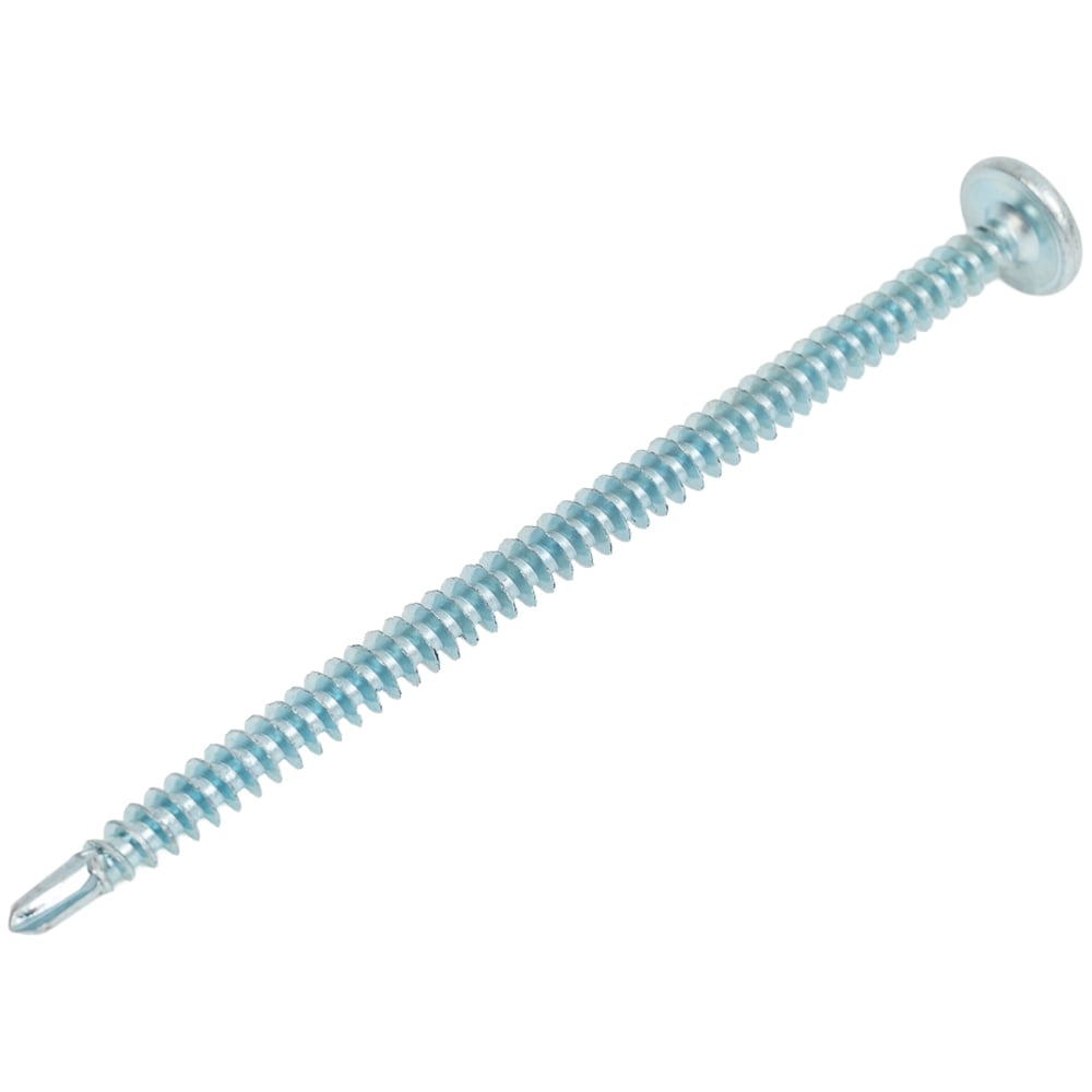 Изображение товара Саморез с прессшайбой МЕТАЛЛСЕРВИС 4,2x75 со сверлом, цинк, 4 шт. МС 1271114