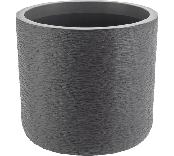 Изображение товара Кашпо IDEA СЛАНЕЦ D280 мм 9,5л с вставкой М 3200 Графитовый