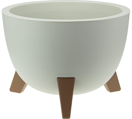 Изображение товара Кашпо IDEA ФЛОРИАН D250 мм 4,2л, белый ротанг М 3186