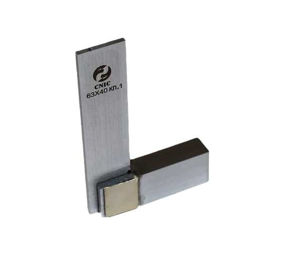 Изображение товара Поверочный слесарный угольник с широким основанием CNIC УШ, 63x40, класс точности 1, 2810-025 58145