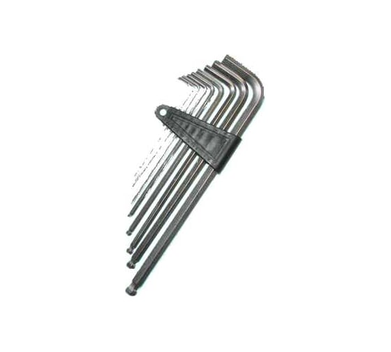 Изображение товара Набор ключей шестигранных CNIC 9шт 1,5, 2, 2,5, 3, 4, 5, 6, 8, 10мм, с шаром, СrV ре 2112 36561