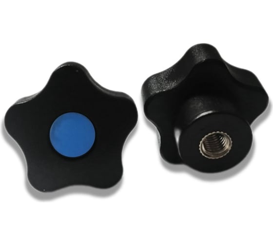 Изображение товара Лепестковая ручка UnitMC с вставками синего цвета M8 100208 M8x40