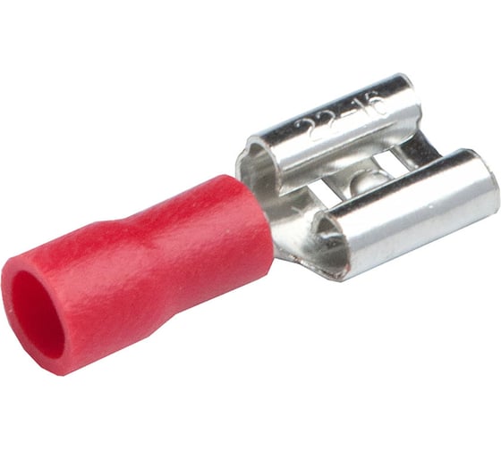 Изображение товара Разъем General Lighting Systems РпИм 1,25-250 (плоский) "мама" GRIM-1,25-7,4-50 Красный, 50 штук 476227