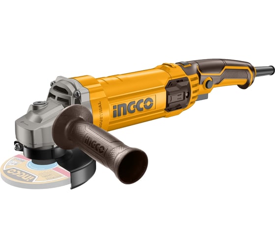 Изображение товара Угловая шлифовальная машина INGCO 1100 Вт, 125 мм INDUSTRIAL AG1100385