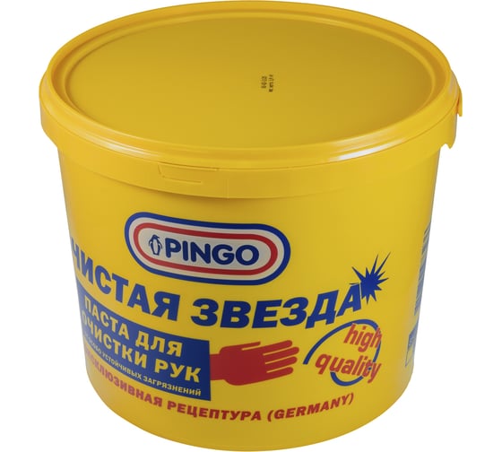 Изображение товара Паста для очистки рук Pingo Чистая Звезда, ведро 5л 85010-12