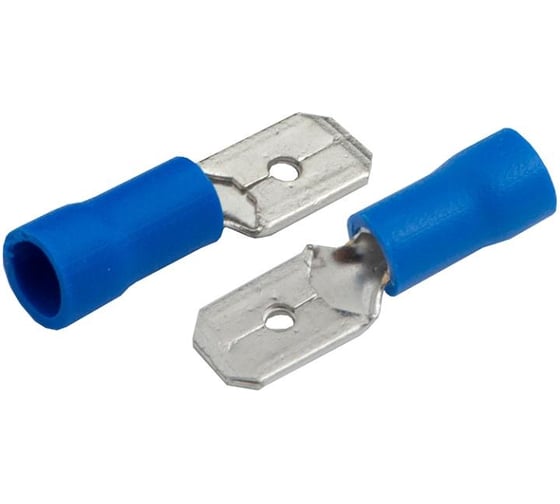 Изображение товара Разъем General Lighting Systems РпИп 2-5-0,8 (плоский) "папа" GRIP-2-4,75 Синий, 100 штук 475724