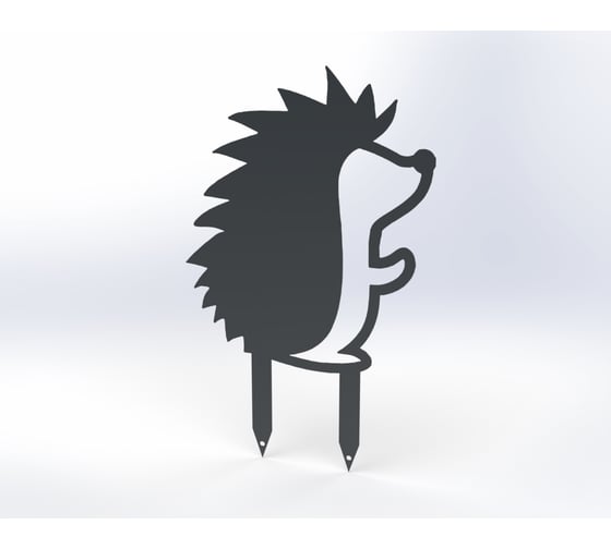 Изображение товара Фигурка садовая металлическая Металекс Ёжик Модель 4, серый 115124